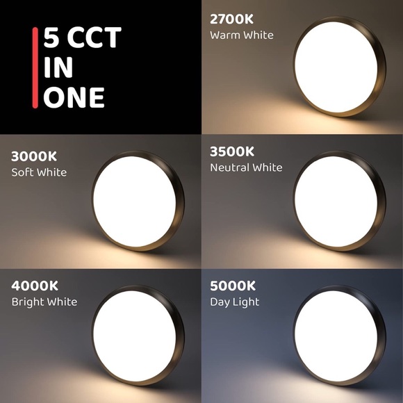 LED Ceiling Light Brushed Nickel Frosted Glass Shade Light Fixture for Bedroom - Picture 3 of 10